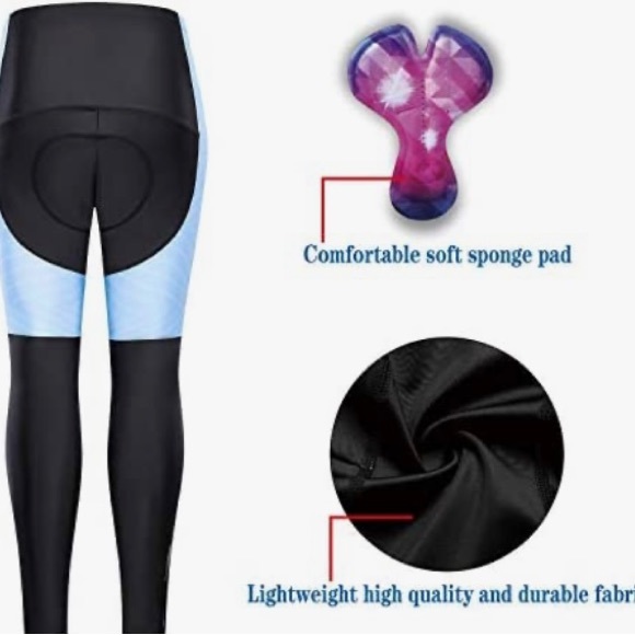 AIPEILEI Women's Cycling Bike pants Quick Dry Breathable 1/4 Zip Padded NWOT - Picture 2 of 6